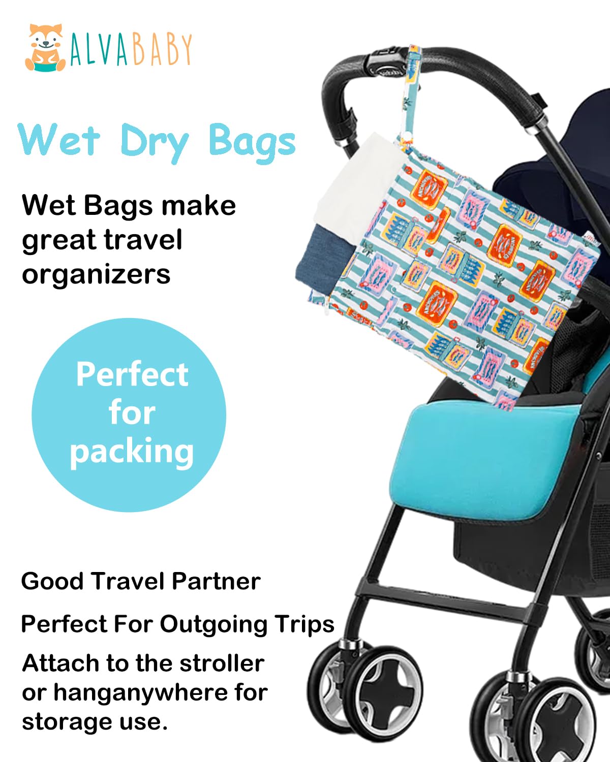 ALVABABY multi-functional bag suitable for travel, cosmetics, or small items.
