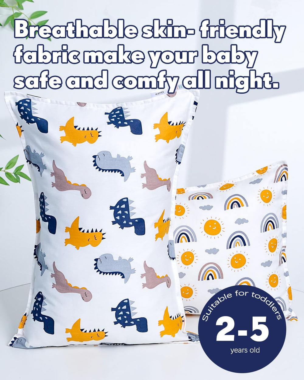 ALVABABY no-zip-design pillowcase offers comfortable sleep