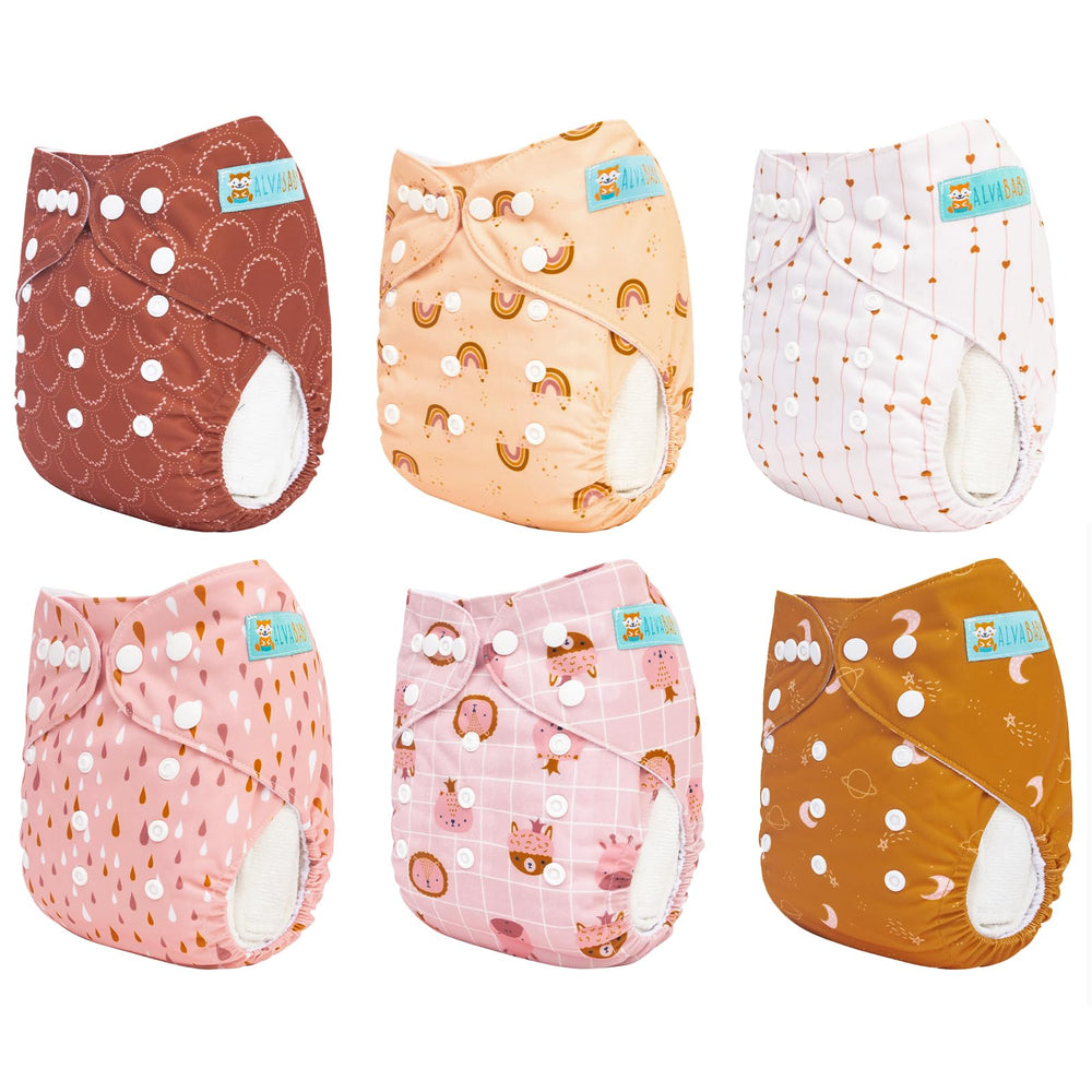 ALVABABY one-size adjustable diaper snaps offer a secure fit as baby grows