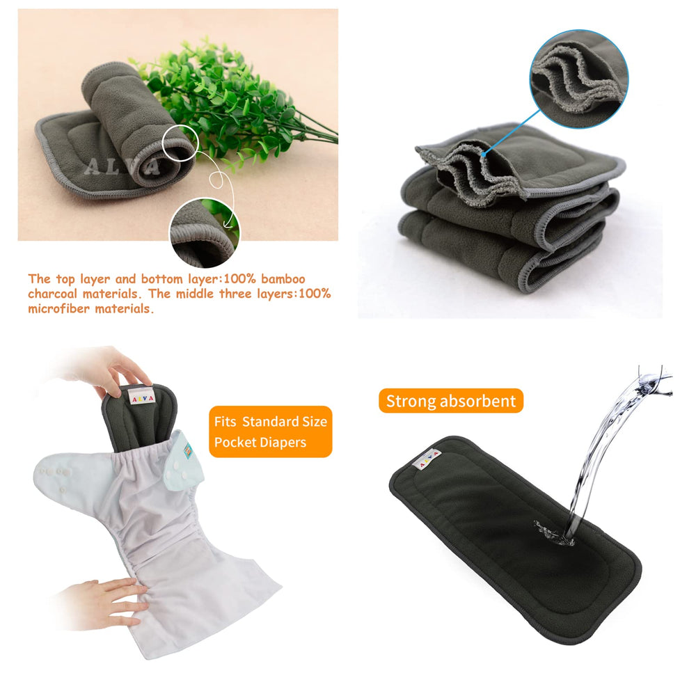 ALVABABY one-size diaper with snaps adapts as your baby grows.