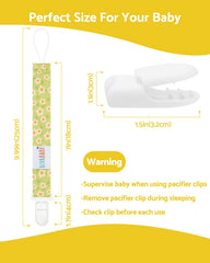 ALVABABY paci clip with plastic teeth holds firmly without damaging clothes