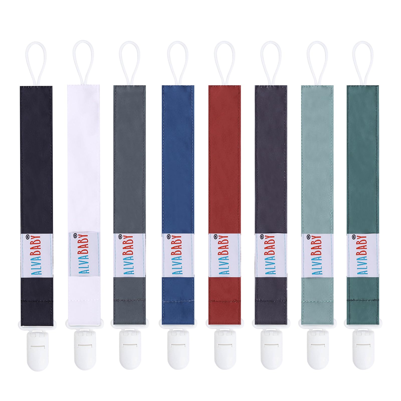 ALVABABY pacifier clips floral design keep pacifiers secure and within reach.