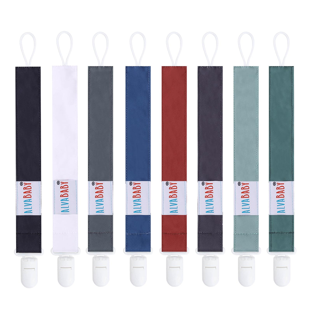 ALVABABY pacifier clips floral design keep pacifiers secure and within reach.