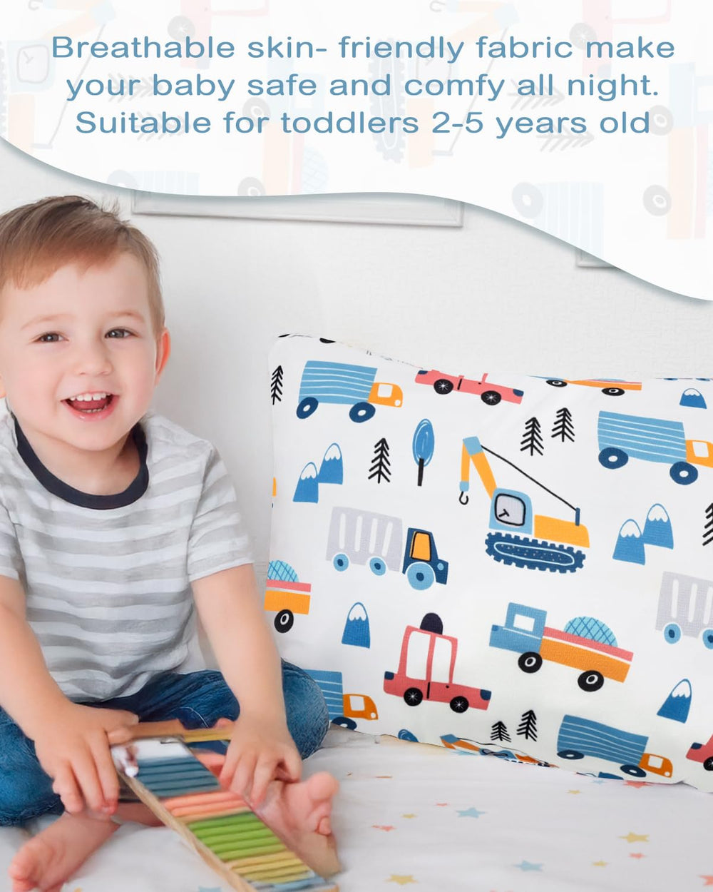Alvababy-pillowcase protects against dust, drool, and dandruff.
