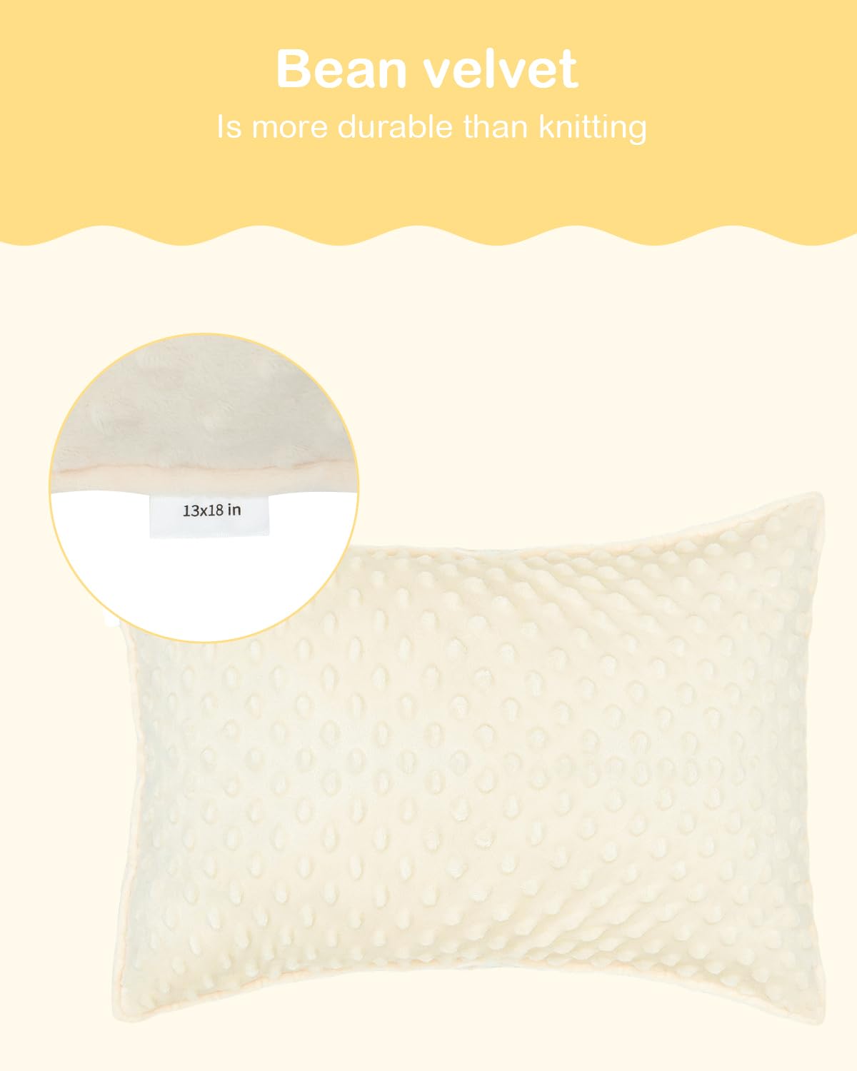 ALVABABY pillowcover envelope closure design makes on/off easy and clean.