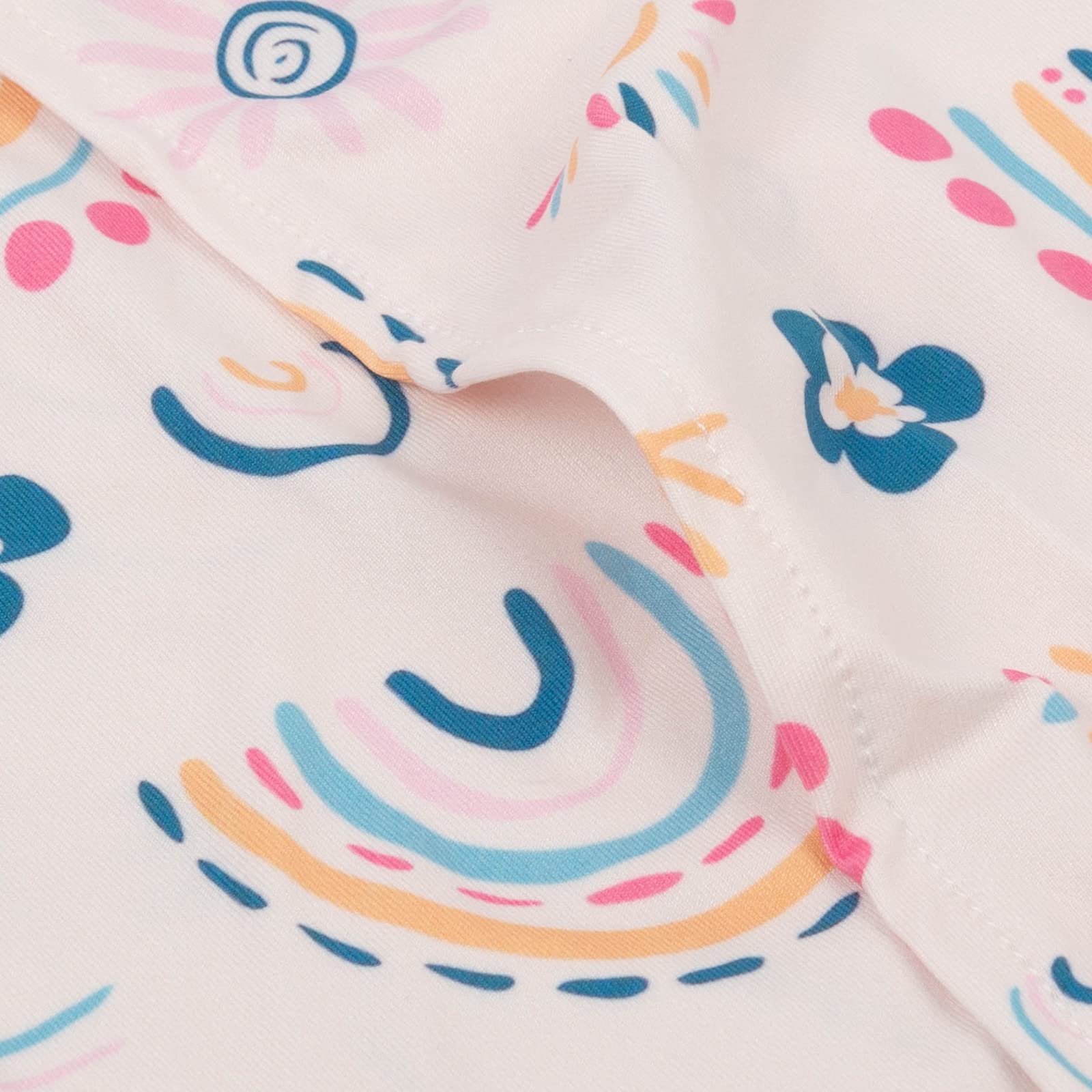 ALVABABY vibrant rainbow colors brighten any toddler bed set.