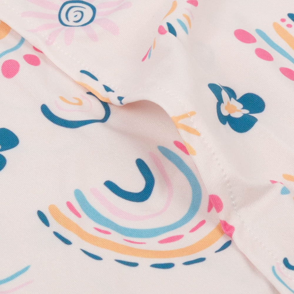ALVABABY vibrant rainbow colors brighten any toddler bed set.