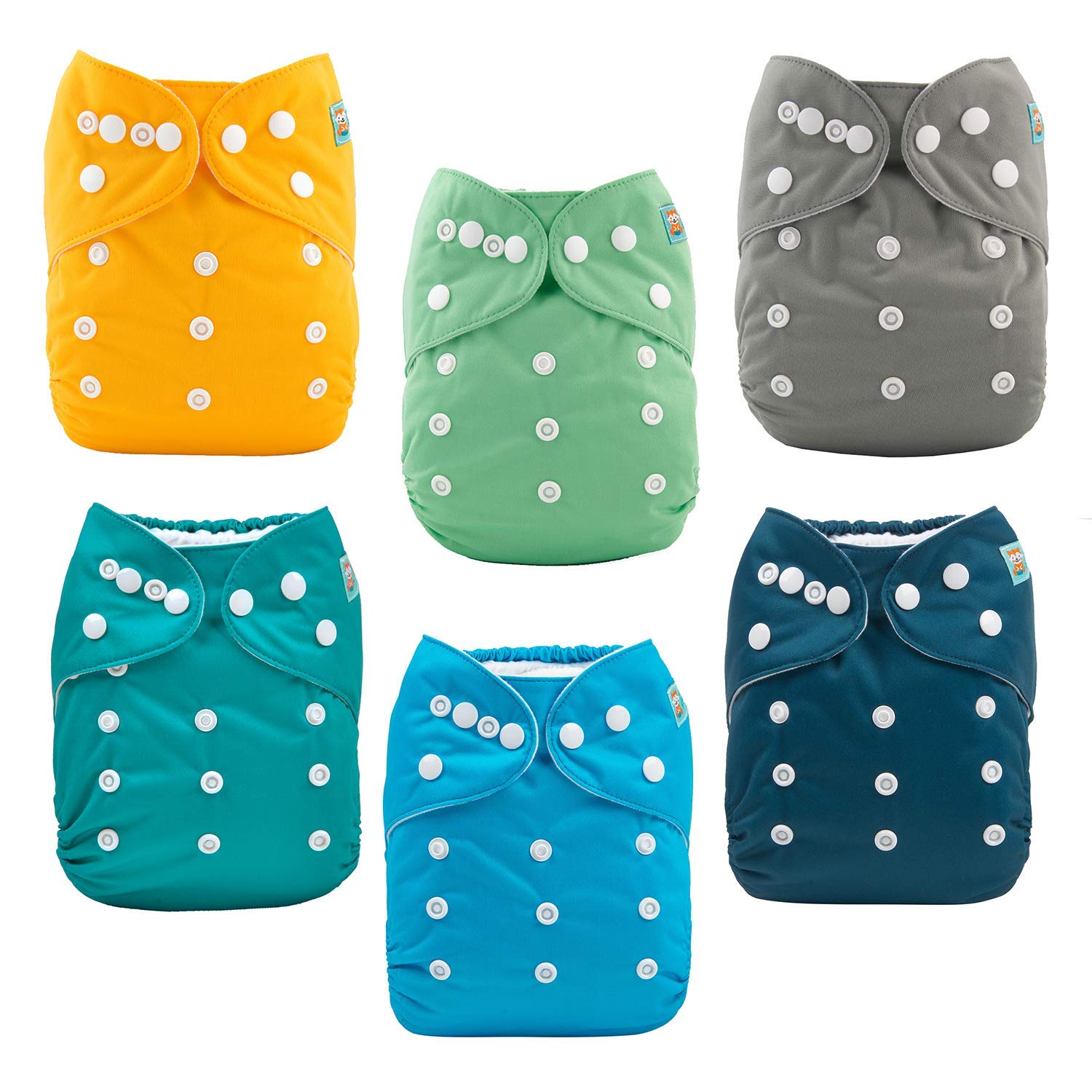 ALVABABY six diapers pack for reusable care and cost savings.