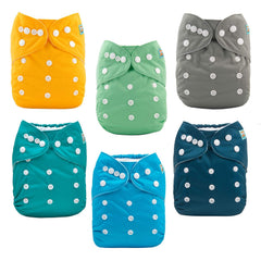 ALVABABY six diapers pack for reusable care and cost savings.