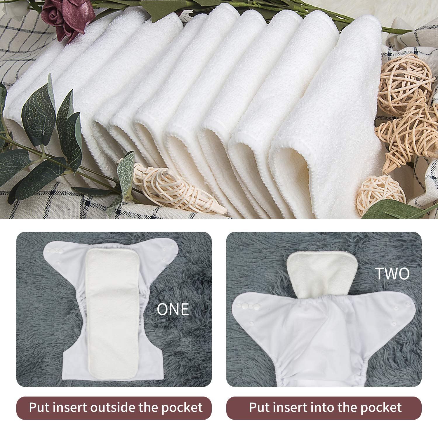 ALVABABY suede inner lining keeps baby dry and comfy