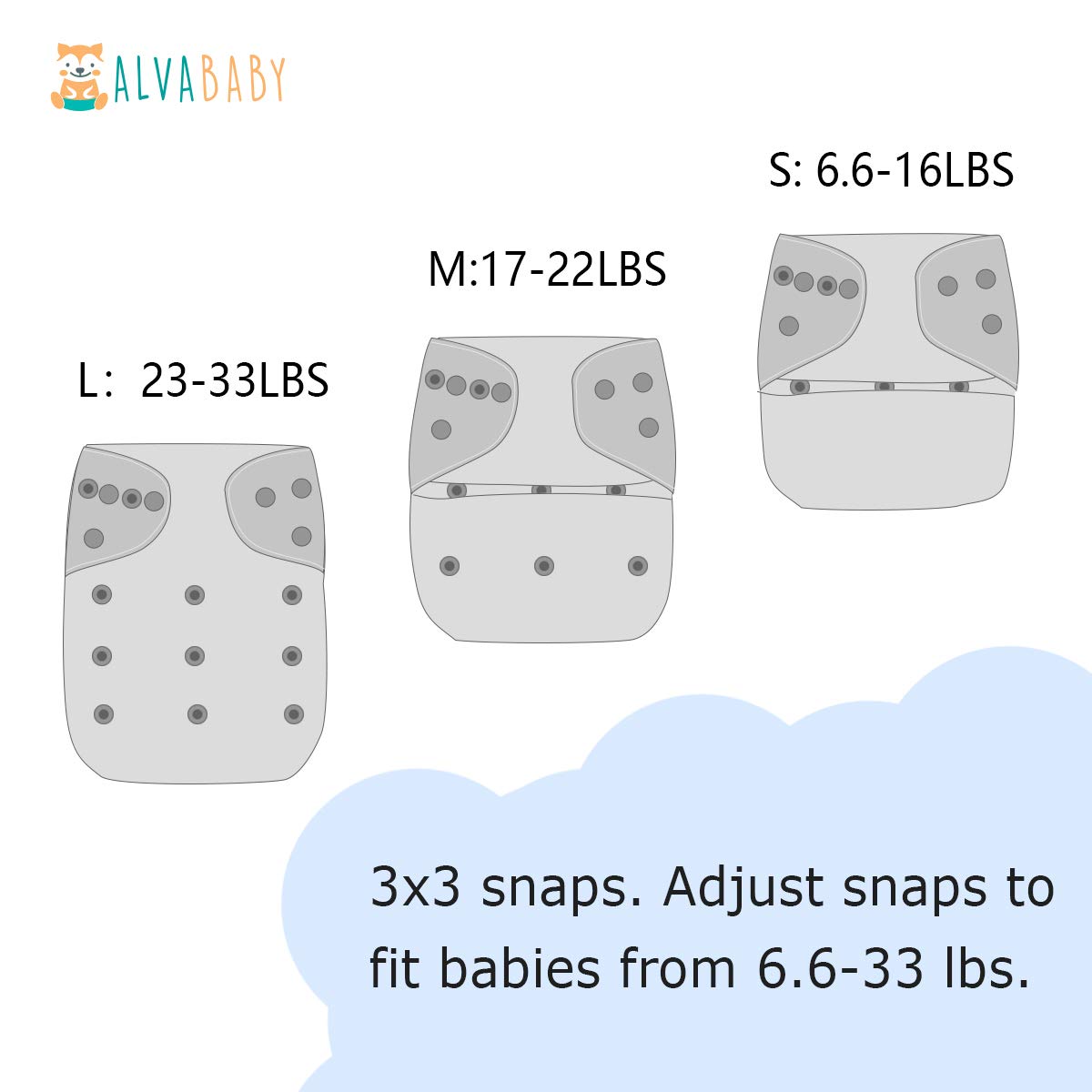 ALVABABY inner suede lining keeps skin dry by drawing moisture away.