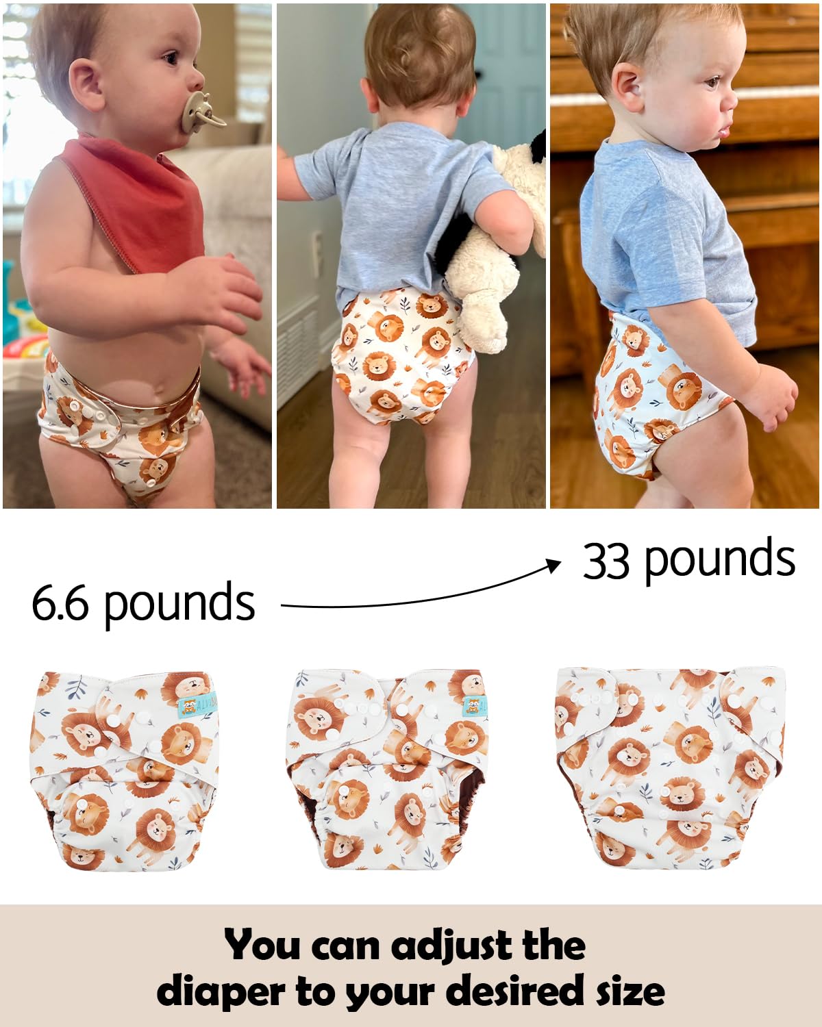 ALVABABY swim diaper shell ready for water play