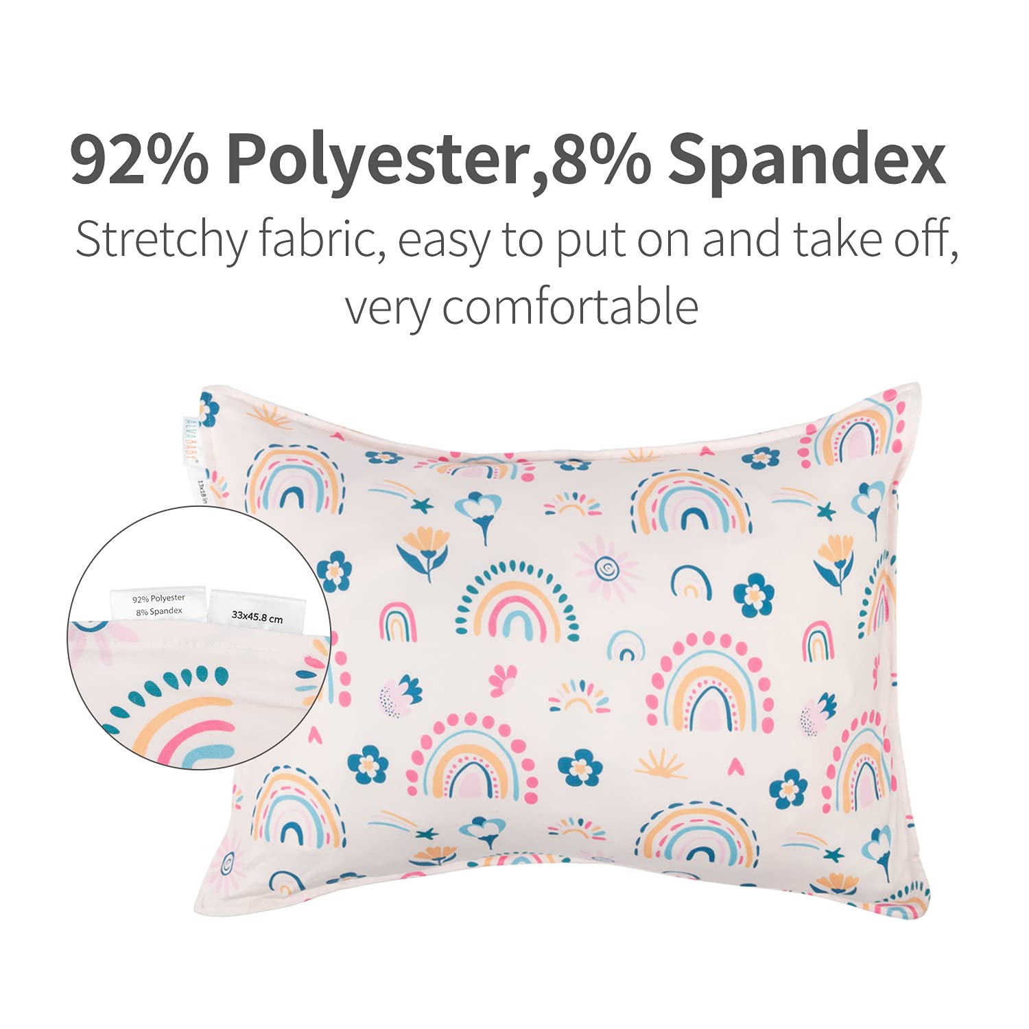 ALVABABY two-pack pillow covers for easy swaps during bedtime routines.