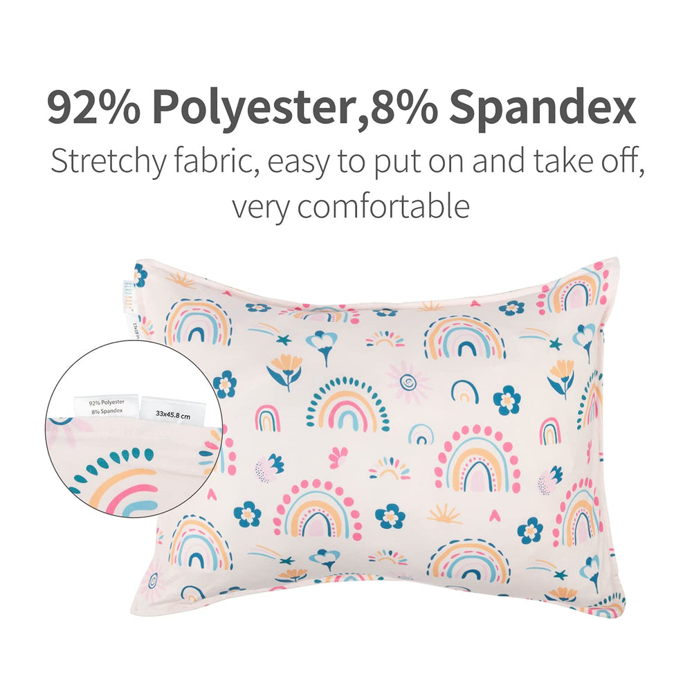 ALVABABY two-pack pillow covers for easy swaps during bedtime routines.