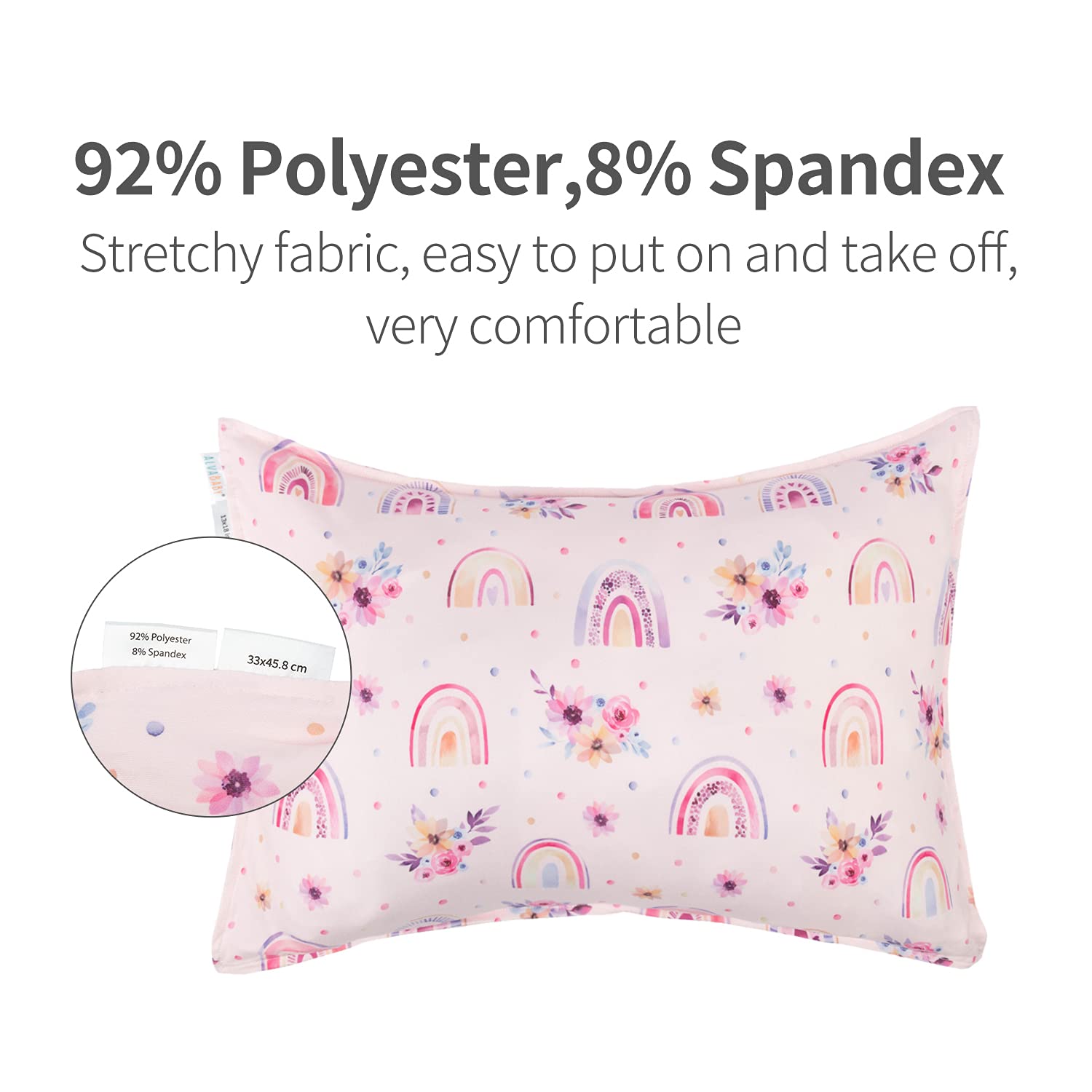 ALVABABY 13x18 pillow fit demonstrates secure envelope closure