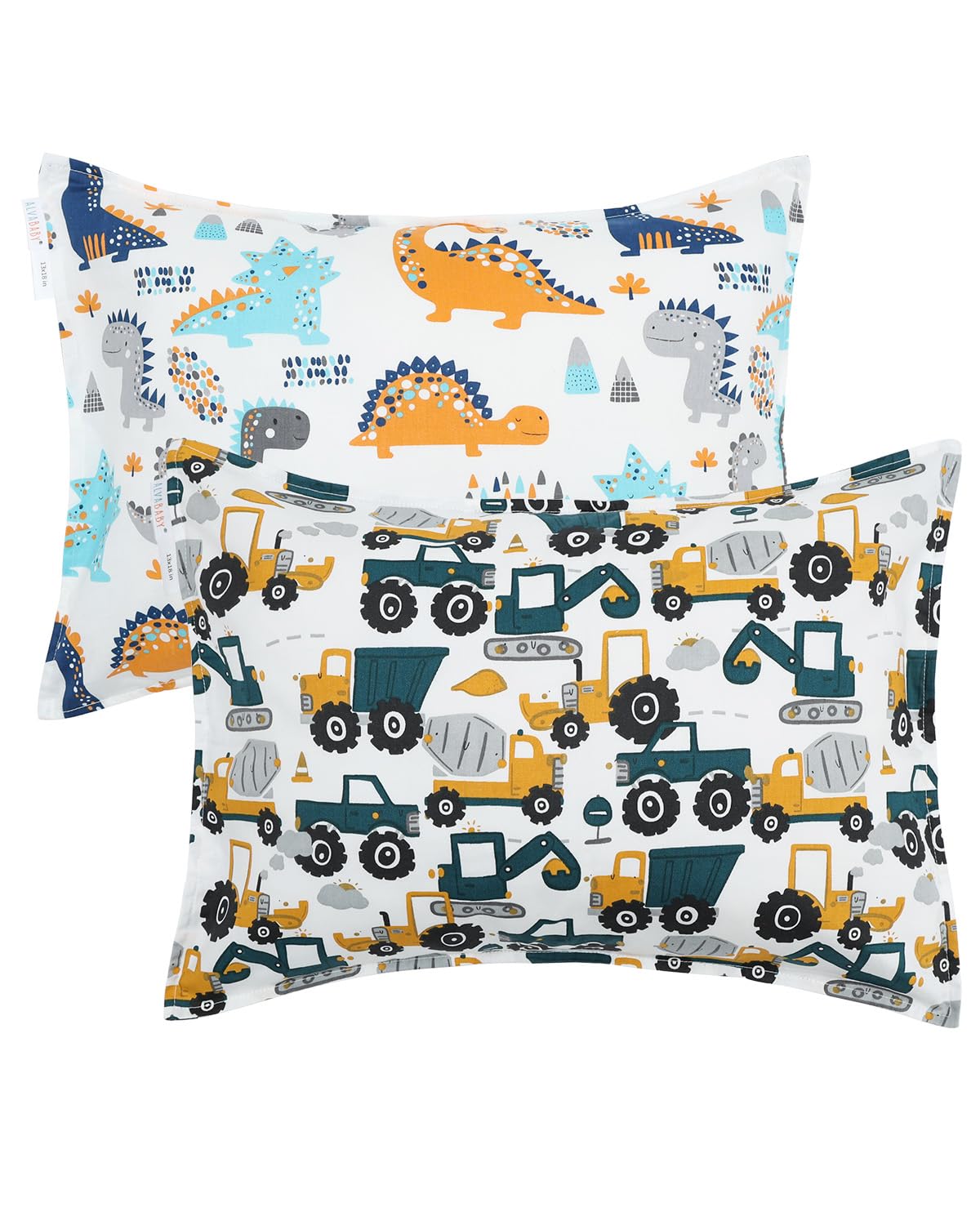 ALVABABY Toddler Pillowcase 2-Pack in soft cotton for gentle skin during naps