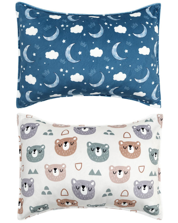 ALVABABY toddler pillowcase in bean velvet texture for gentle skin comfort.