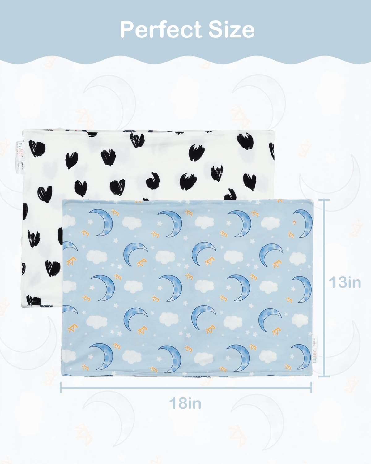 ALVABABY pillowcase protects from dust and drool while staying comfortable.