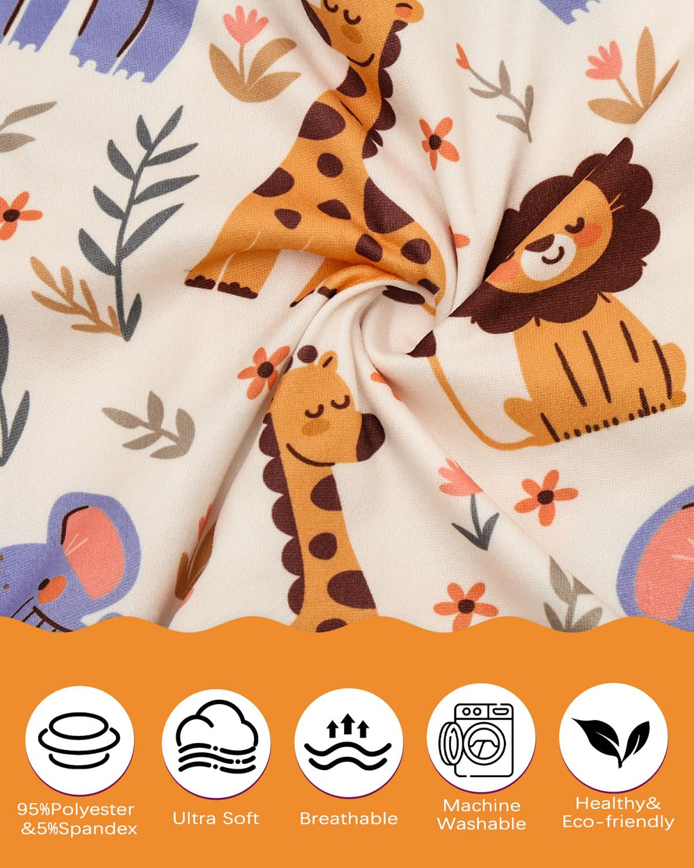 ALVABABY pillowcase with envelope closure keeps pillow secure and clean