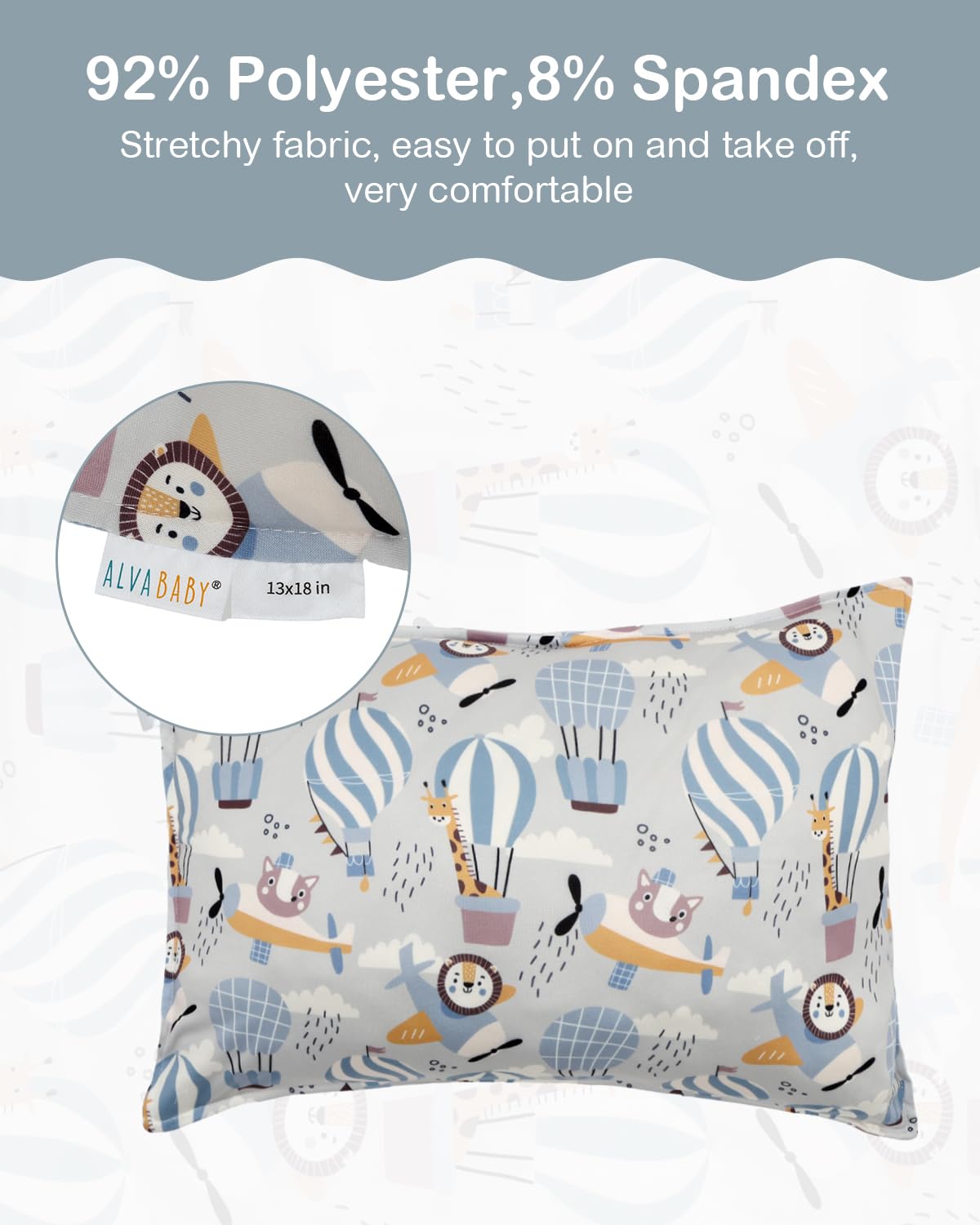 ALVABABY envelope-closure design for easy on/off and tidy bedtime routines.