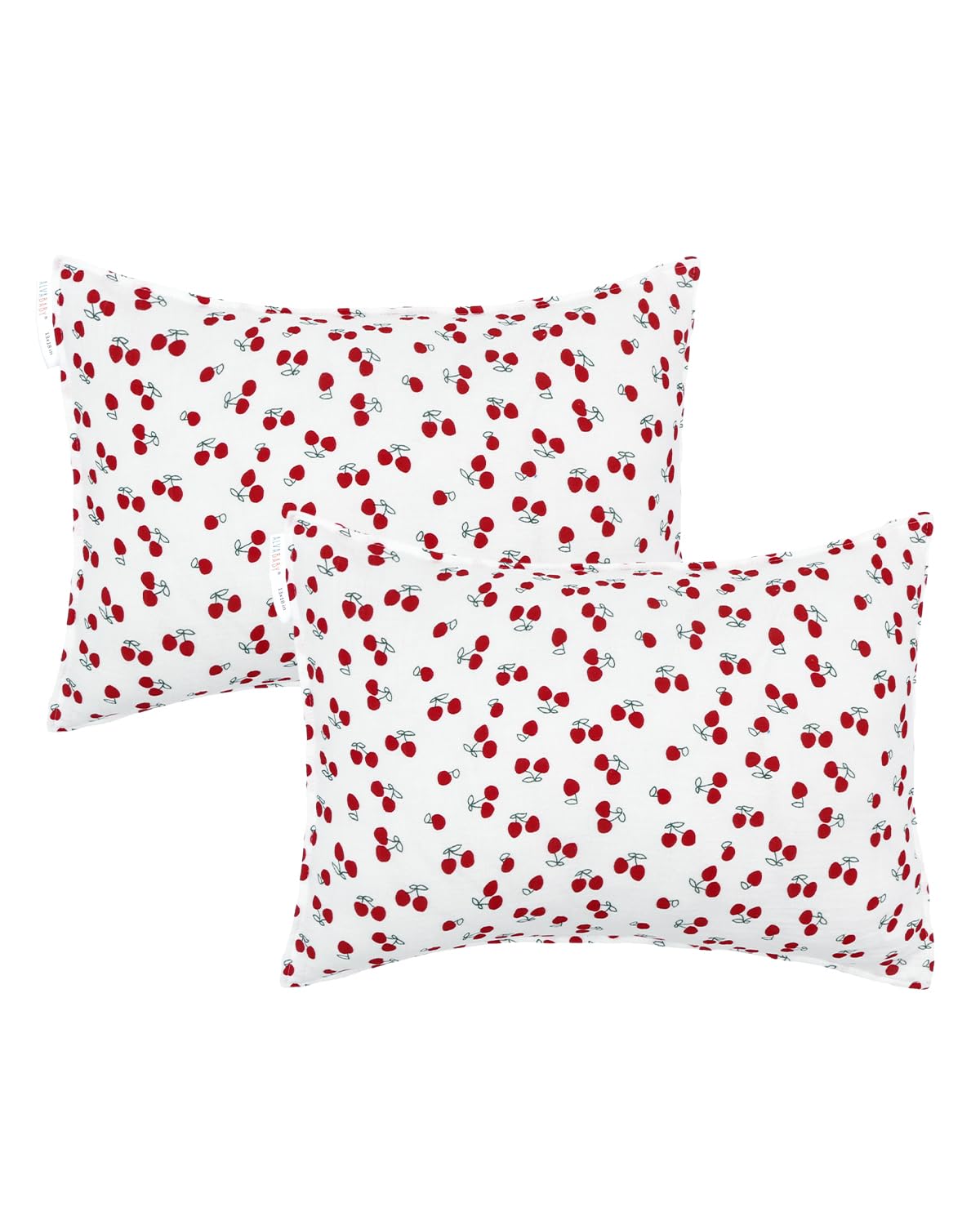ALVABABY toddler pillowcase front view in soft muslin for gentle sleep