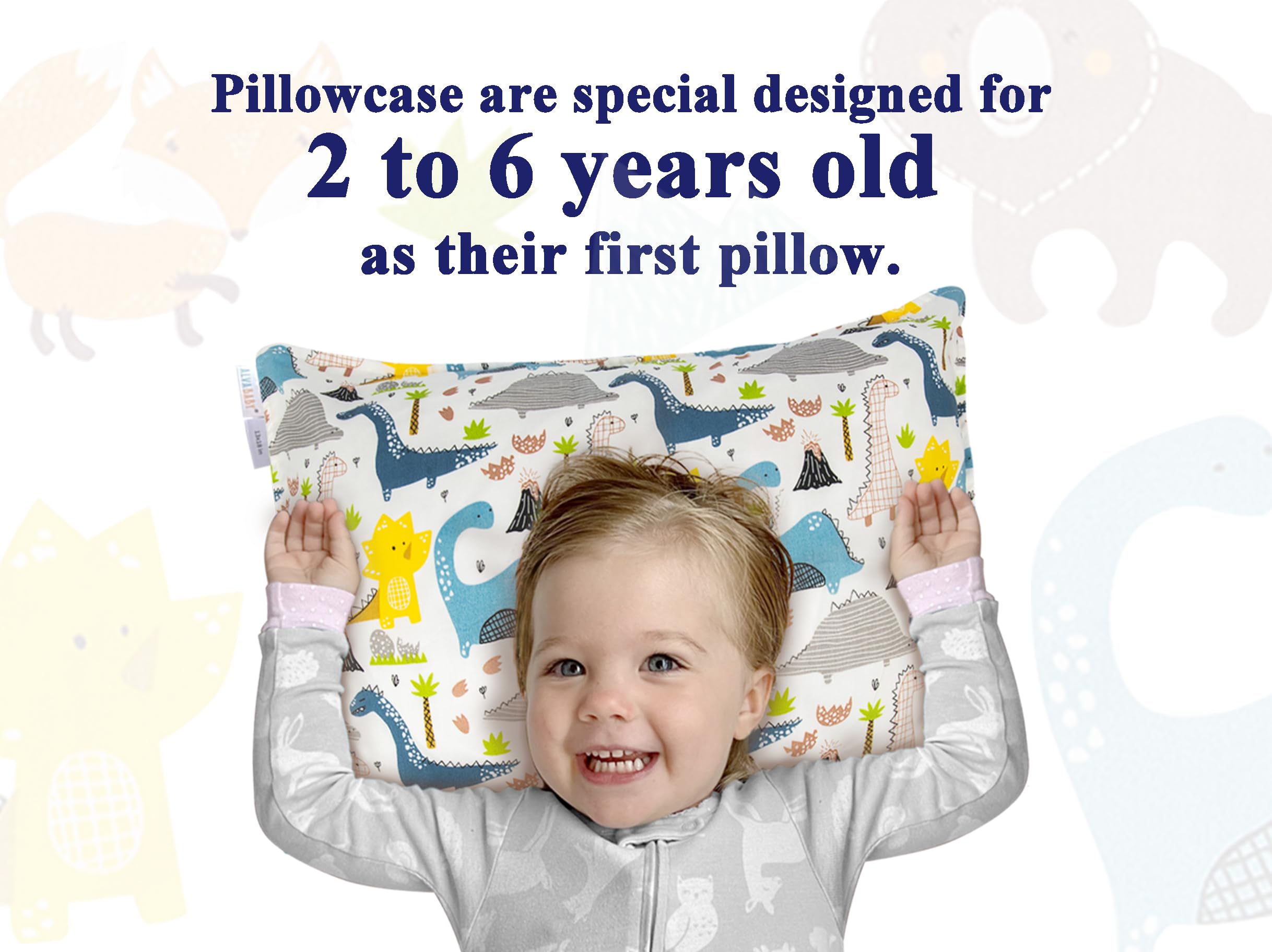 ALVABABY pillow covers come in a practical two-pack set