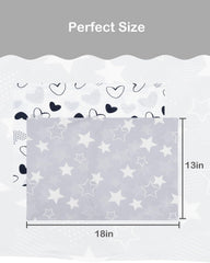 ALVABABY 2-pack pillow covers with playful patterns for kids.