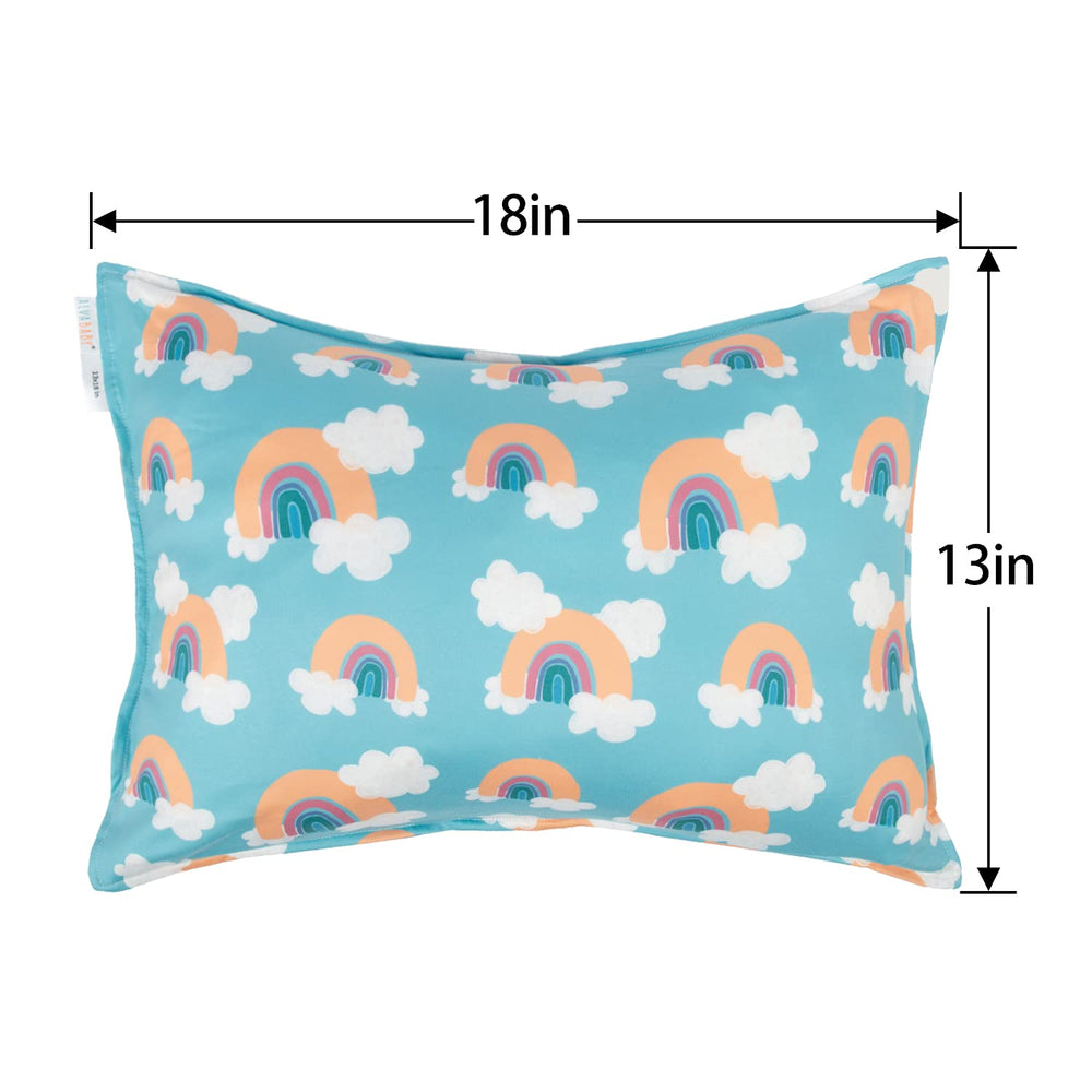 ALVABABY pillowcase fits 13x18 pillows and loose fit for 12x16 toddlers