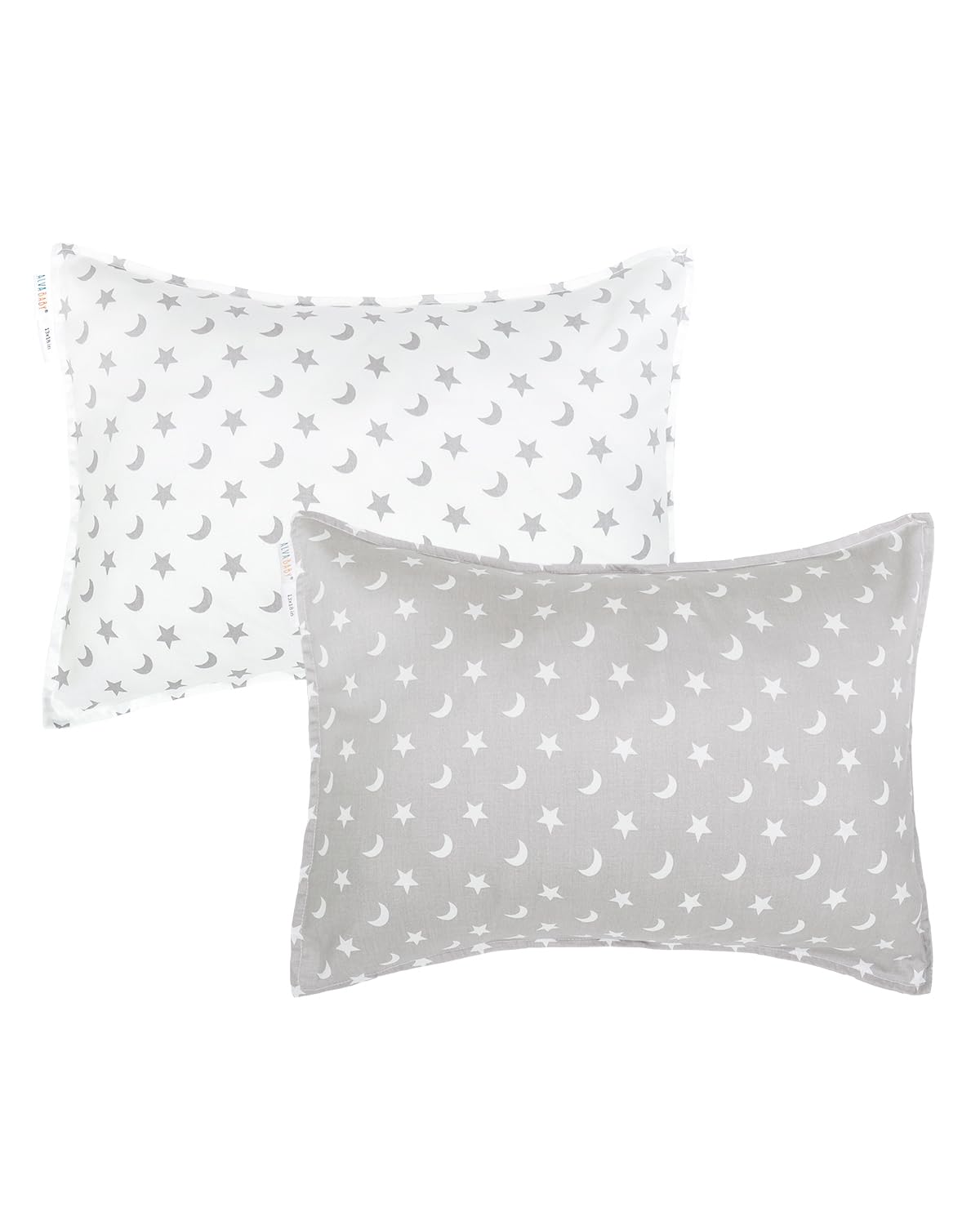 ALVABABY toddler pillowcase in soft cotton; gentle on sensitive skin for peaceful naps.