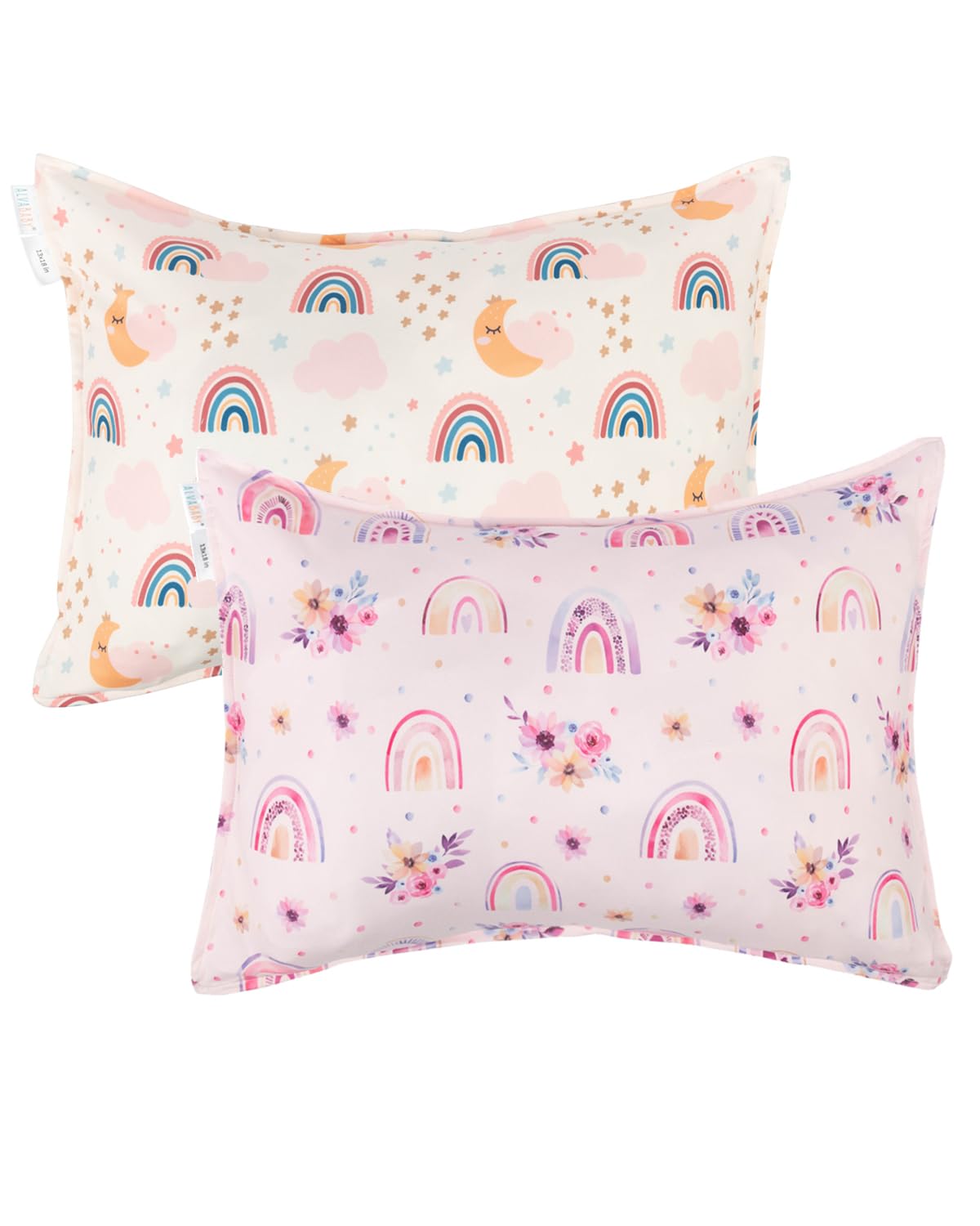 ALVABABY toddler pillowcase fabric close-up shows soft stretch for comfy sleep