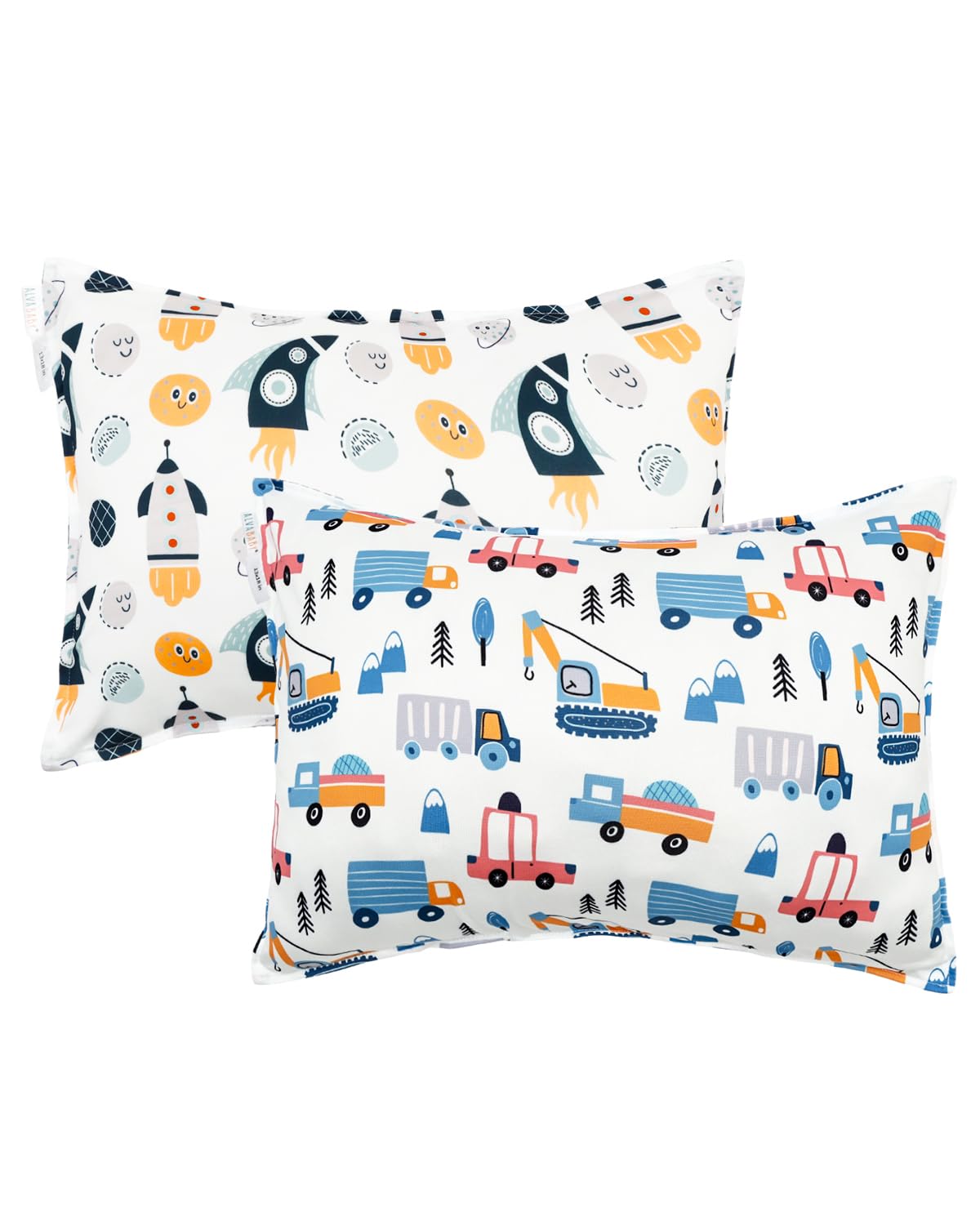 Alvababy toddler pillowcase in soft stretch fabric for gentle sleep.