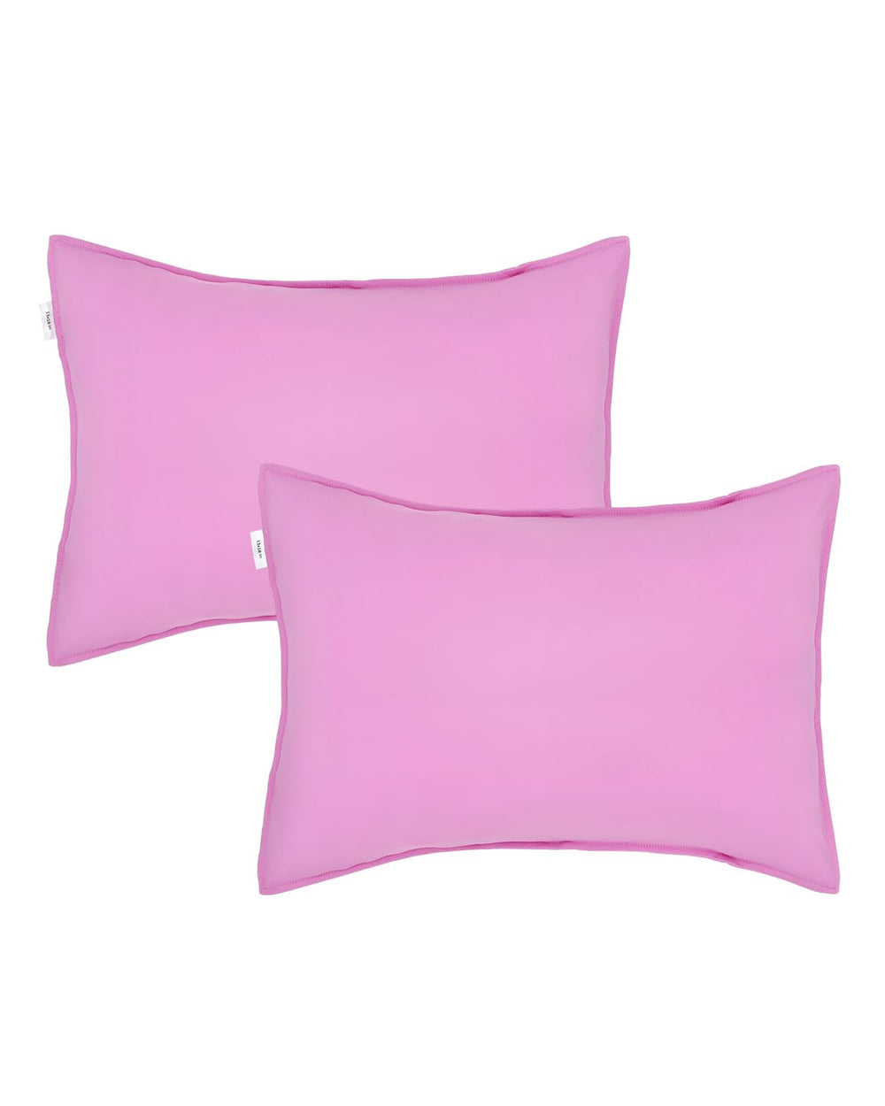 ALVABABY toddler pillowcase pink two-pack, soft stretch fabric for comfy naps.