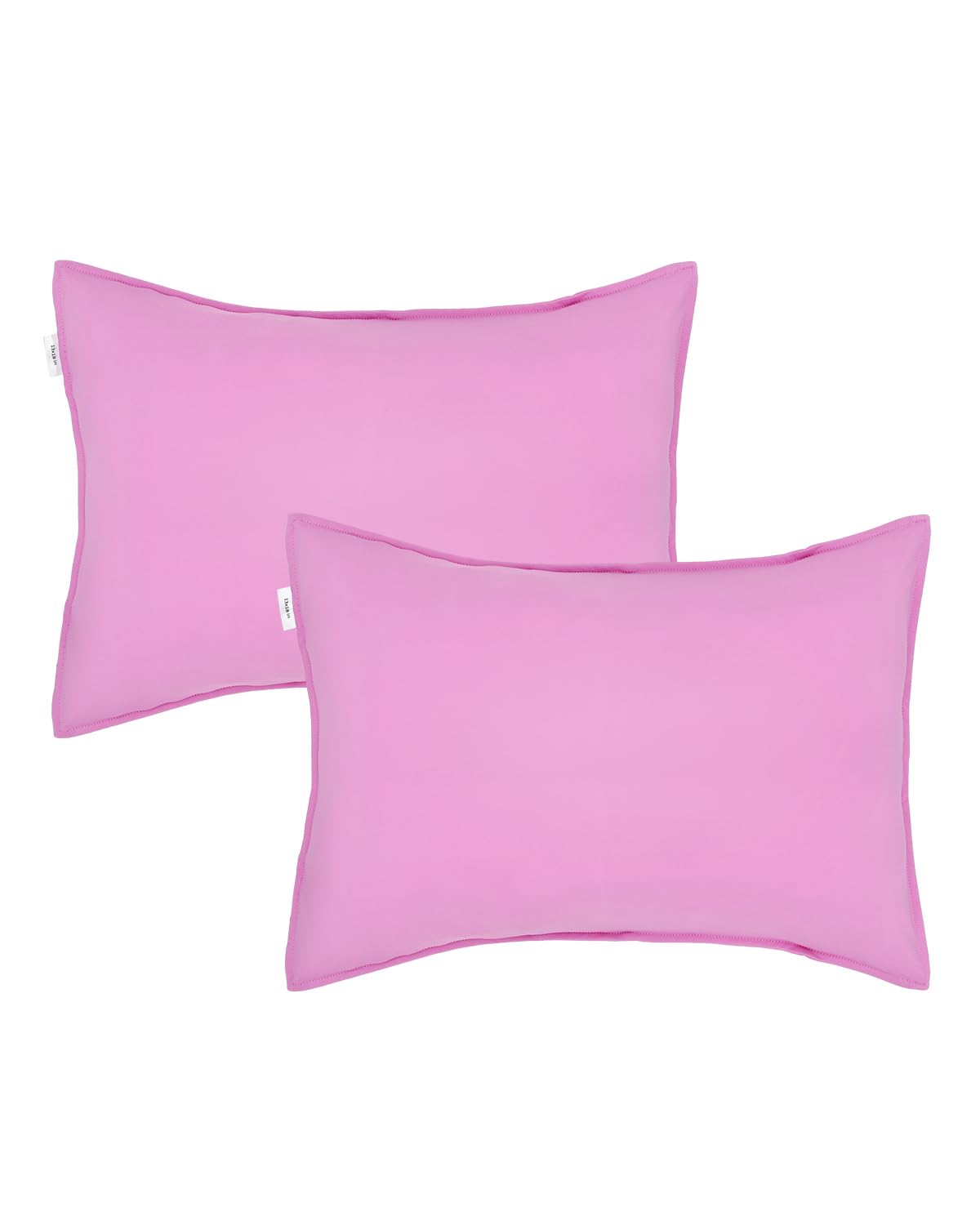 ALVABABY toddler pillowcase pink two-pack, soft stretch fabric for comfy naps.