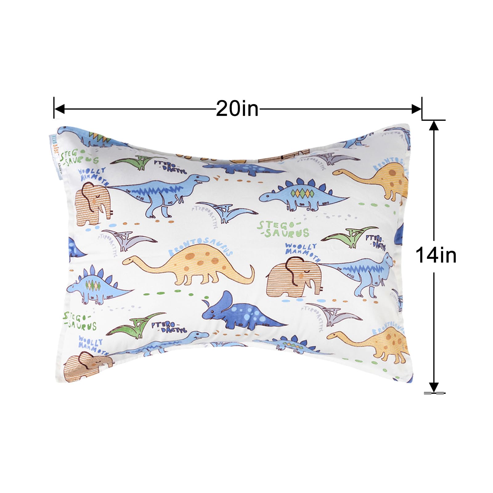 ALVABABY two-pack keeps pillows clean between washes.
