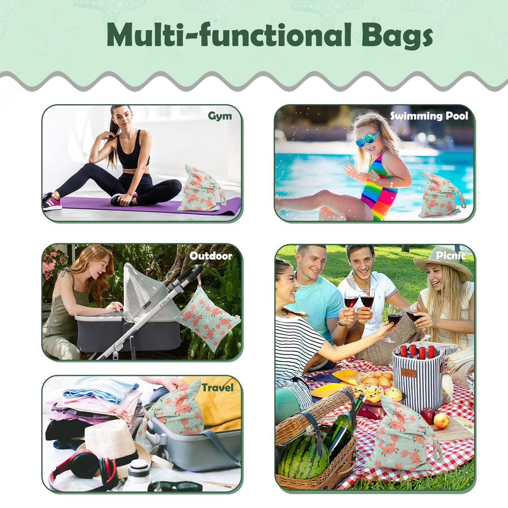 ALVABABY 30x36 cm bag is ideal for beach, pool, or gym gear.