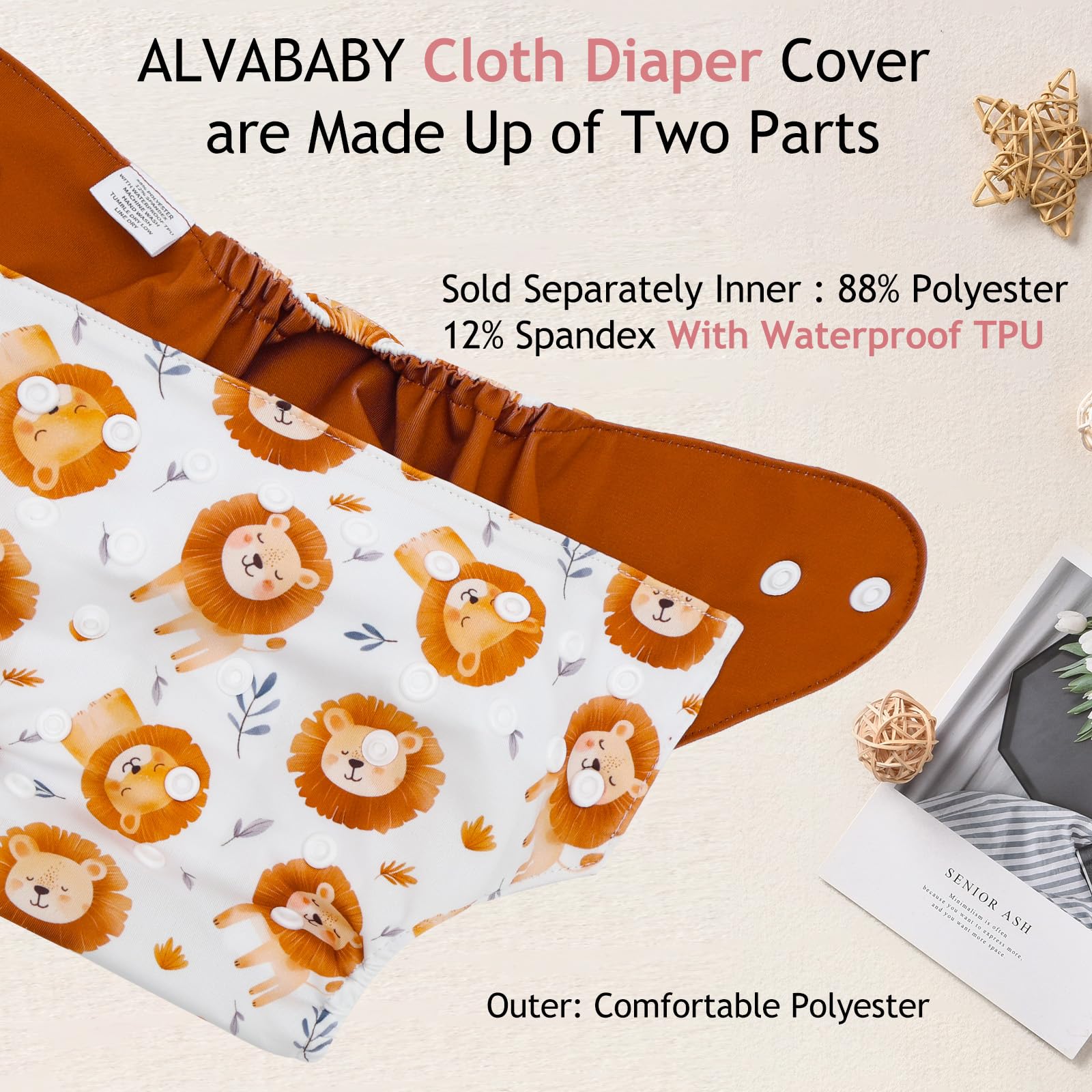 Waterproof and breathable outer layer keeps baby dry and comfortable.