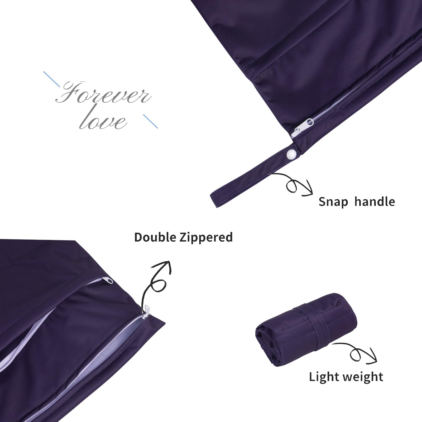 ALVABABY wet-dry bag dual compartments illustrate organized packing for travel.