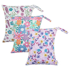 ALVABABY wet/dry bag dual pocket keeps wet and dry items organized.