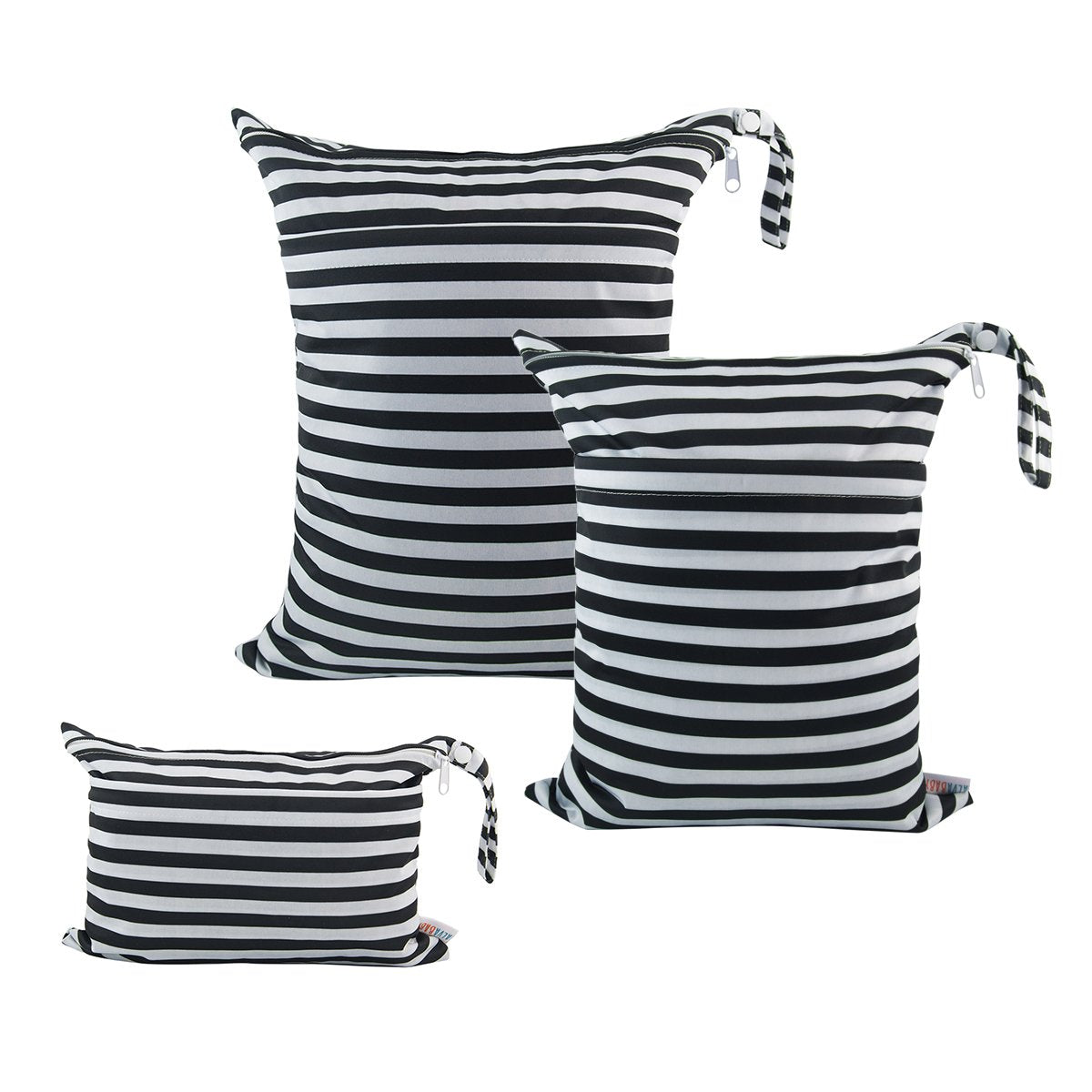 ALVABABY large wet/dry bag with spacious interior for diapers and garments.
