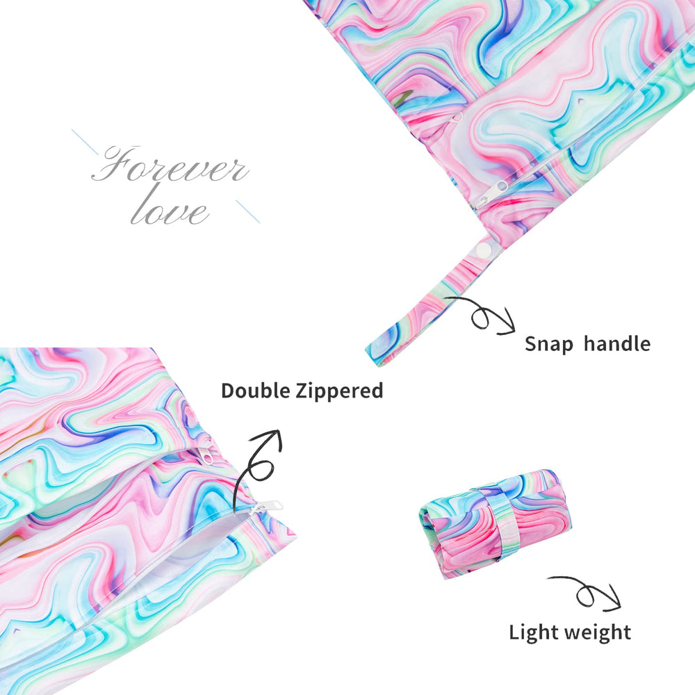ALVABABY wet/dry bag with medium capacity keeps essentials organized on trips.
