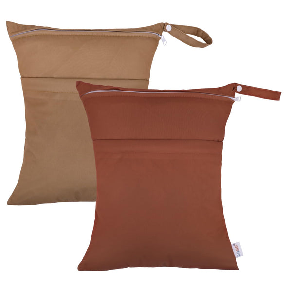 ALVABABY wet-dry bag with two zippers for wet and dry separation.