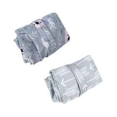 ALVABABY wet/dry bag opened to show two zippered pockets for wet and dry items