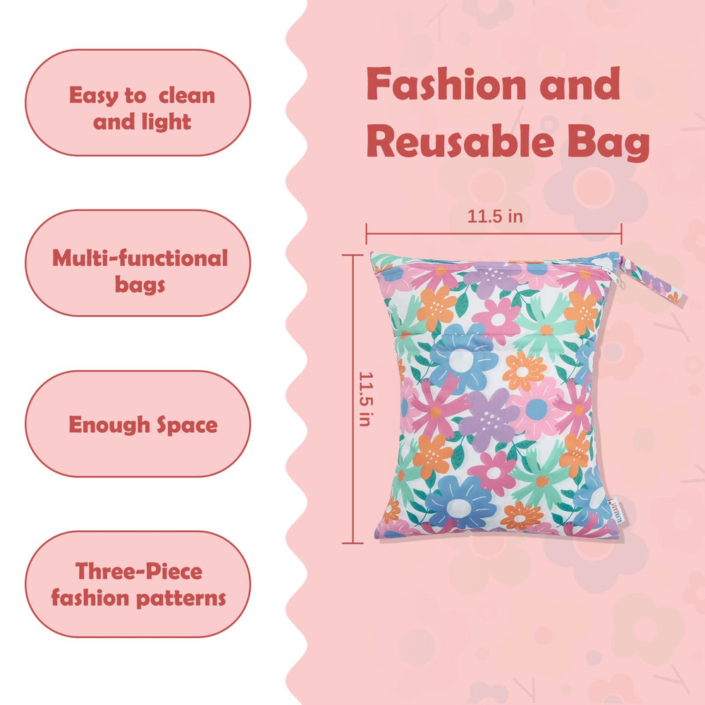 ALVABABY bag with two zippered pockets for clean separation.