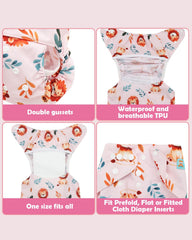 ALVABABY wet dry bag, keeps wet and dry items organized during outings.