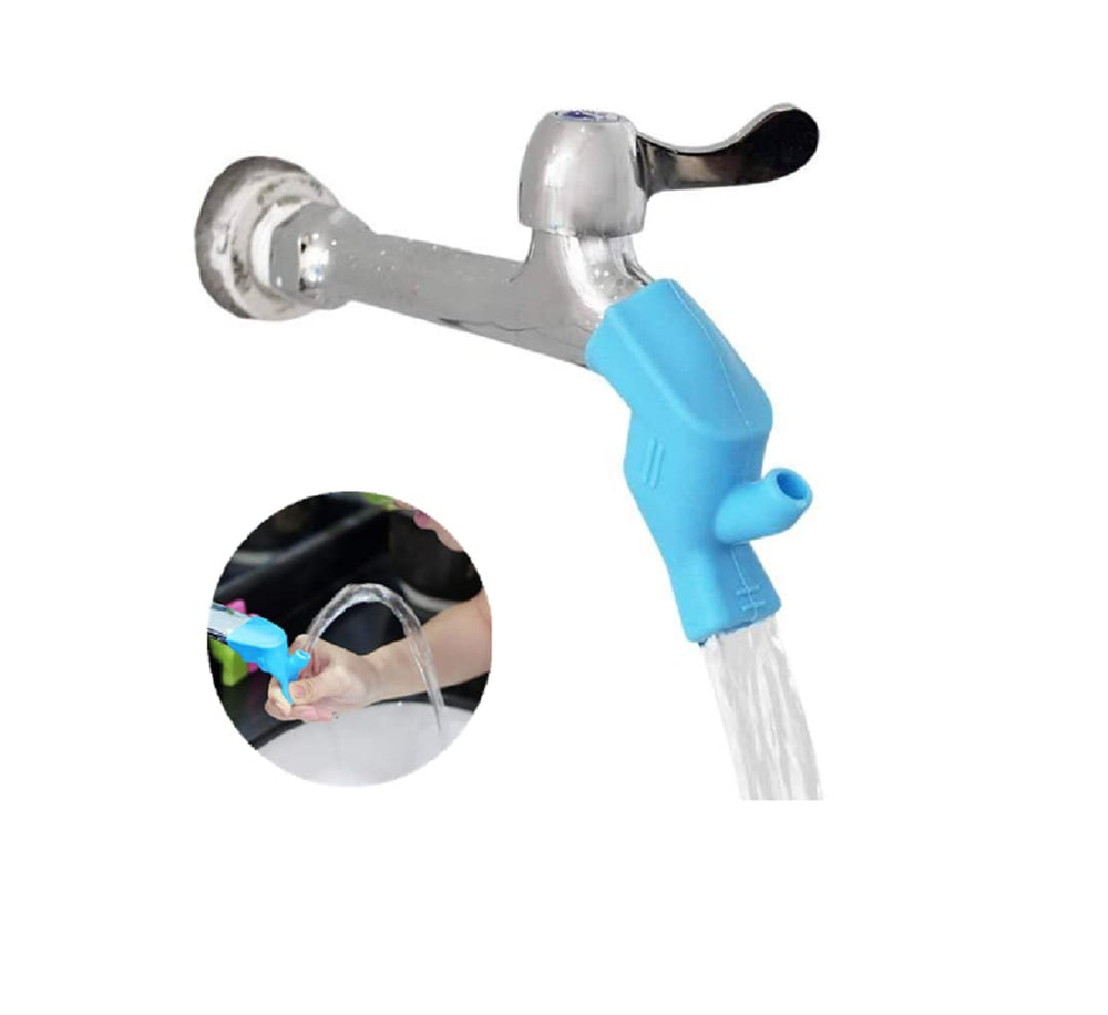 Alvinlite faucet extender blue with three outlets for easy toddler handwashing