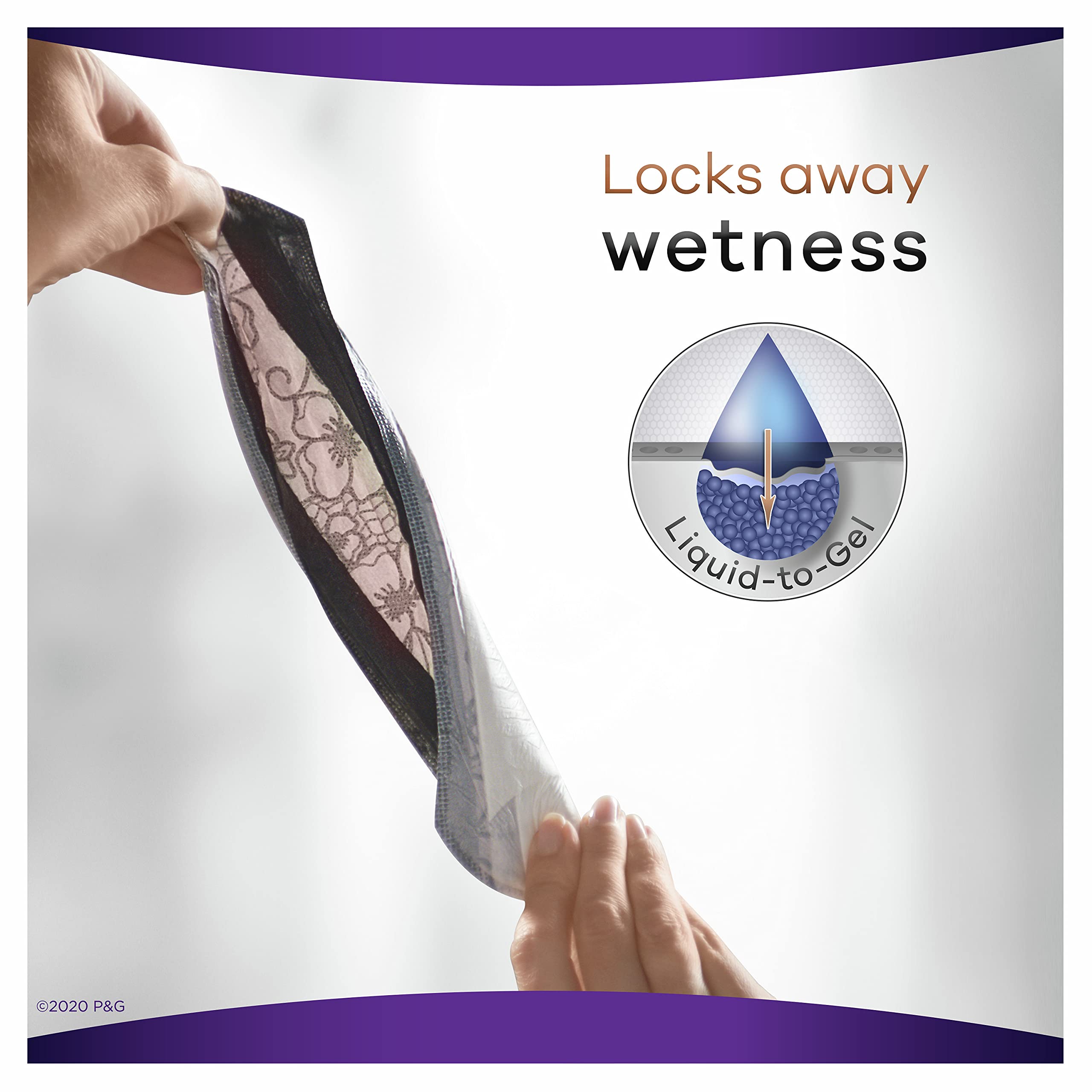 Always Discreet Boutique lightly scented for subtle freshness.