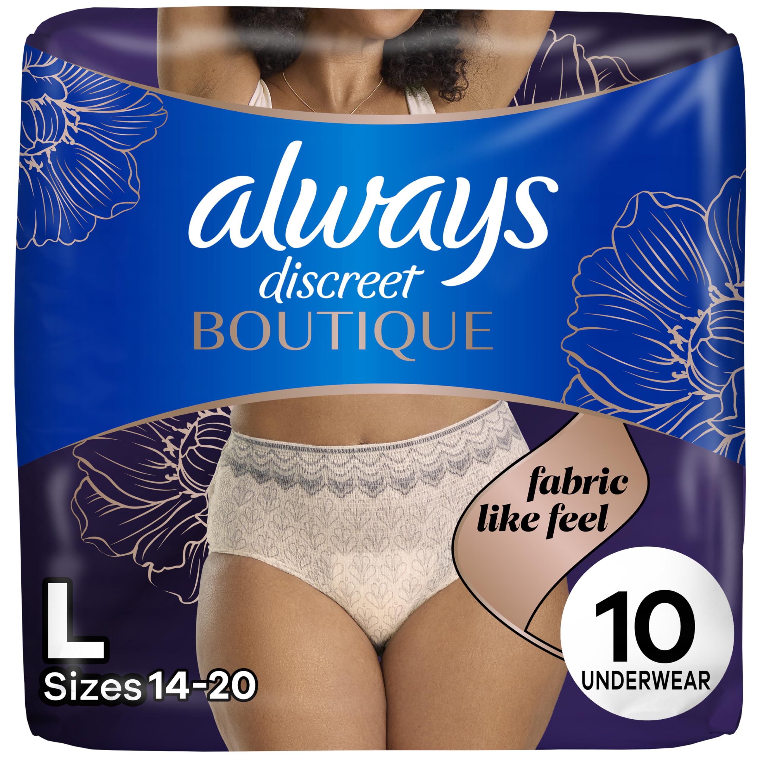 Always Discreet Boutique Rosy underwear looks and feels like real underwear