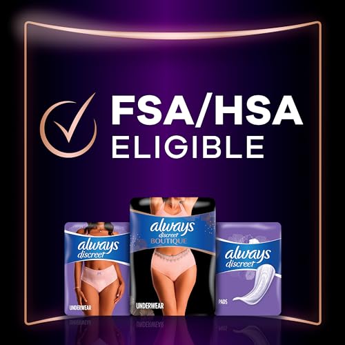 Always Discreet Boutique underwear size guide helps find the right fit