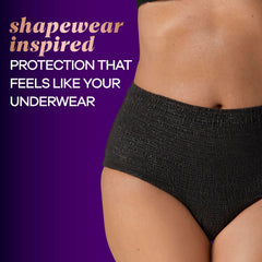 Ultra-thin core of Always Discreet Boutique turns liquid to gel quickly
