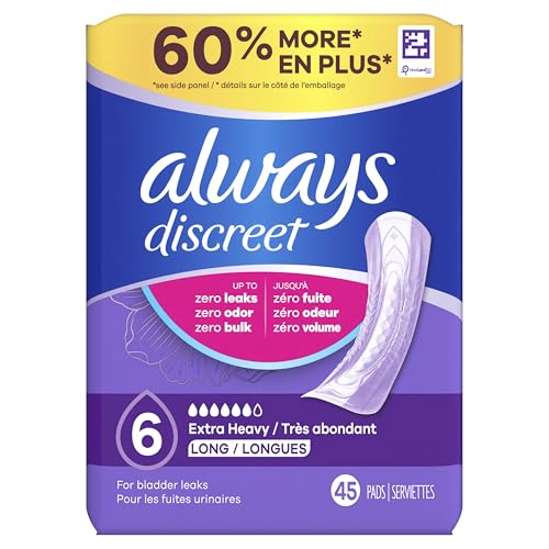 Always Discreet bulk pads for women are ideal for busy days.